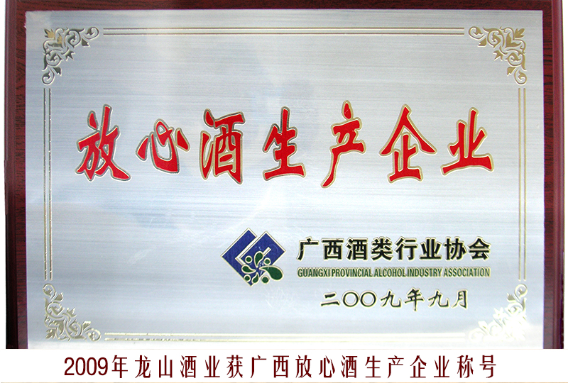 15、2009龙山酒业（放心酒生产企业）